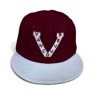 Vancouver Millionaires Vintage Hockey New Era 9FIFTY Snapback Hat Burgundy